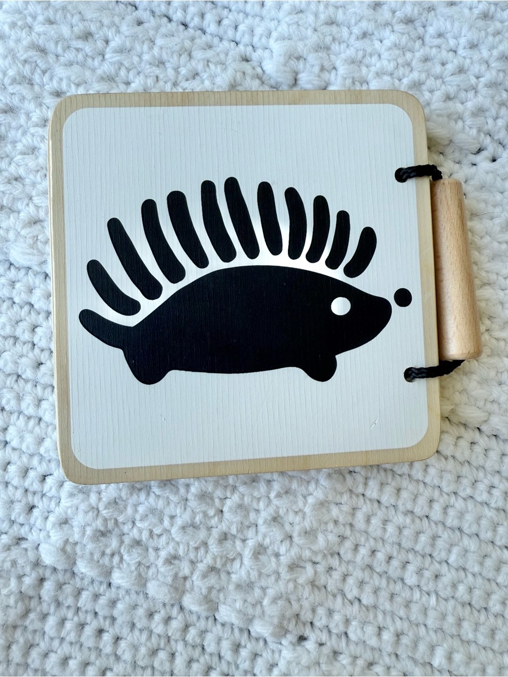 Lovevery Wooden High Contrast Animal Board Book - Picture 7 of 7